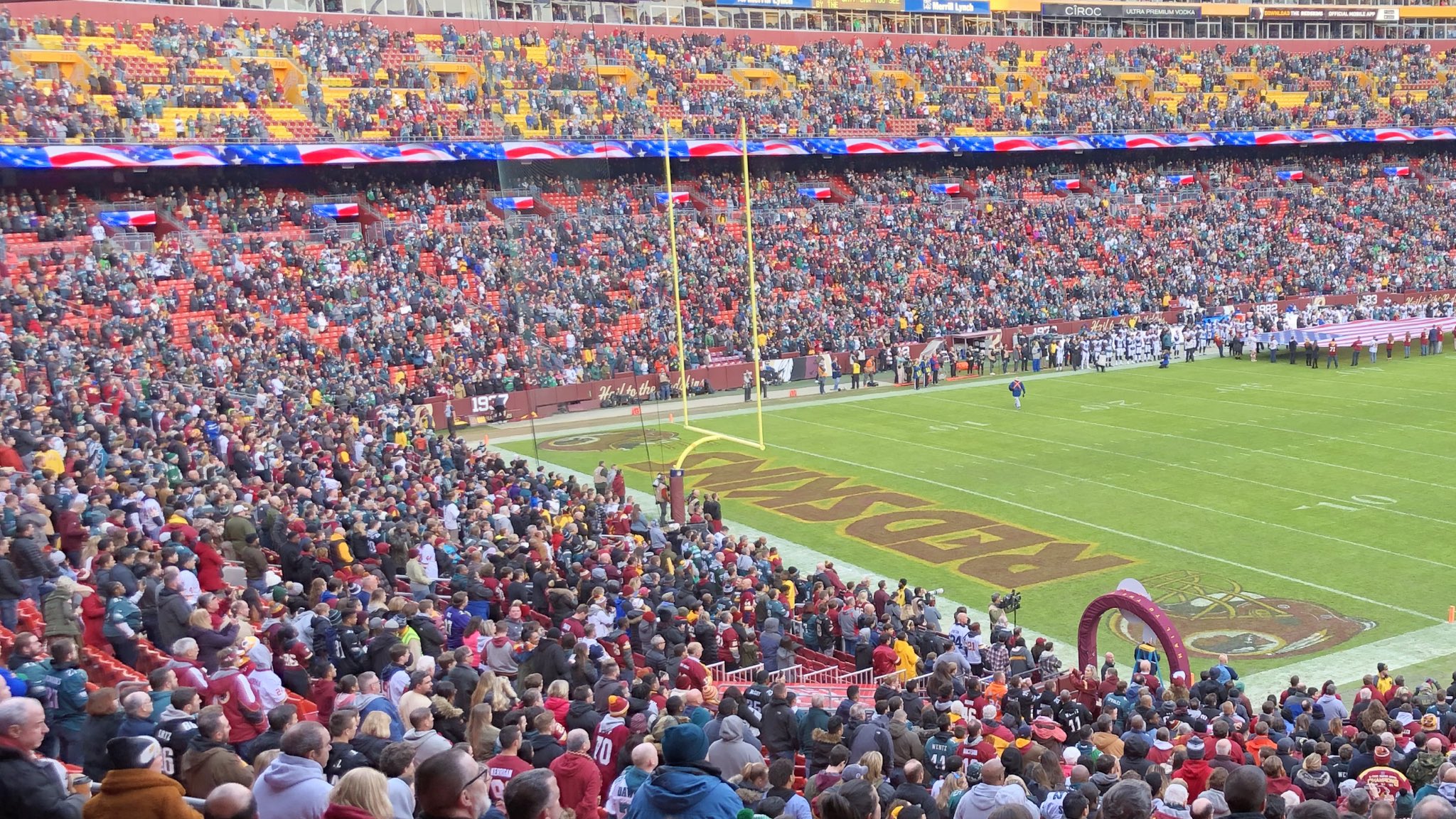 Eagles fans take over Washington's stadium, with many turning