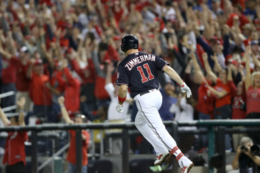 Ryan Zimmerman LAUNCHES 3-run home run to extend Nationals lead vs. Dodgers