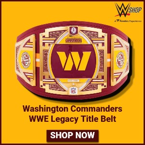 Washington Commanders WWE Legacy Title Belt