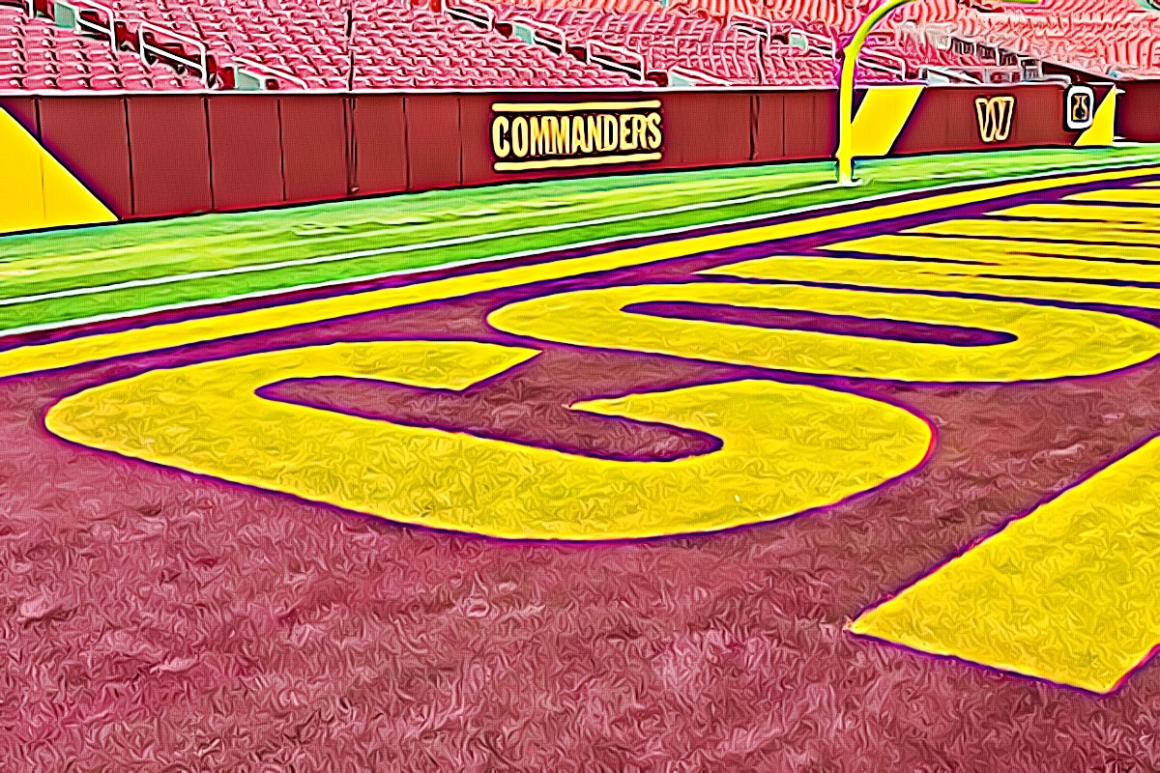 First look at Washington Commanders new end zone and logo on field DC