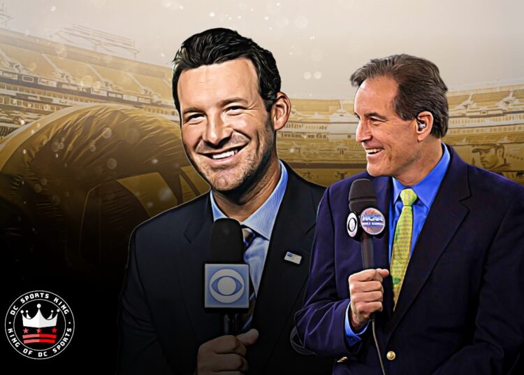 Watch: Tony Romo Hilarious Reaction After Jim Nantz Commanders Slip-up ...