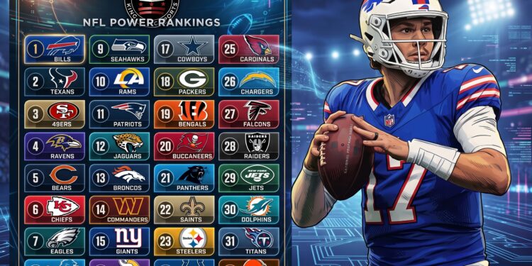 2026 NFL Power Rankings Week 2: Bills Seize No. 1 as Historic Bears Surge into Top 5