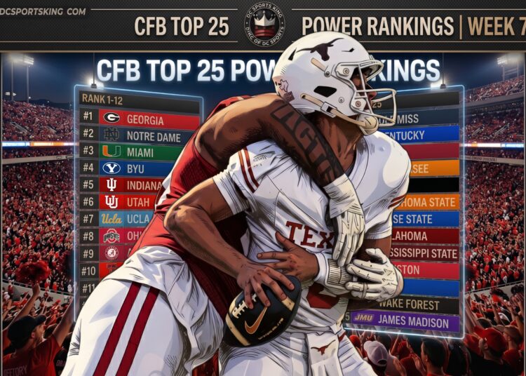 Georgia Win, Texas Shocking Loss Shakes Up This Week’s CFB Top 25 Power Rankings